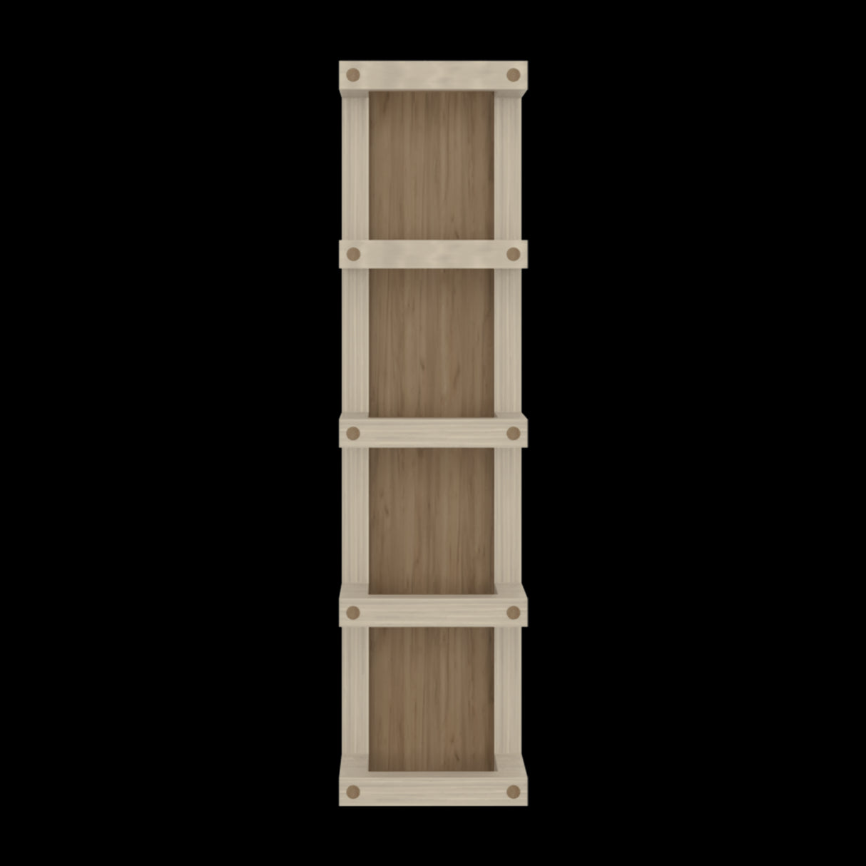 Toallero de Pared Flotante Arlington Fresno Europeo 20x79cm con Cuatro Entrepaños - OTROS MUEBLES PARA BANHO | Bylmo