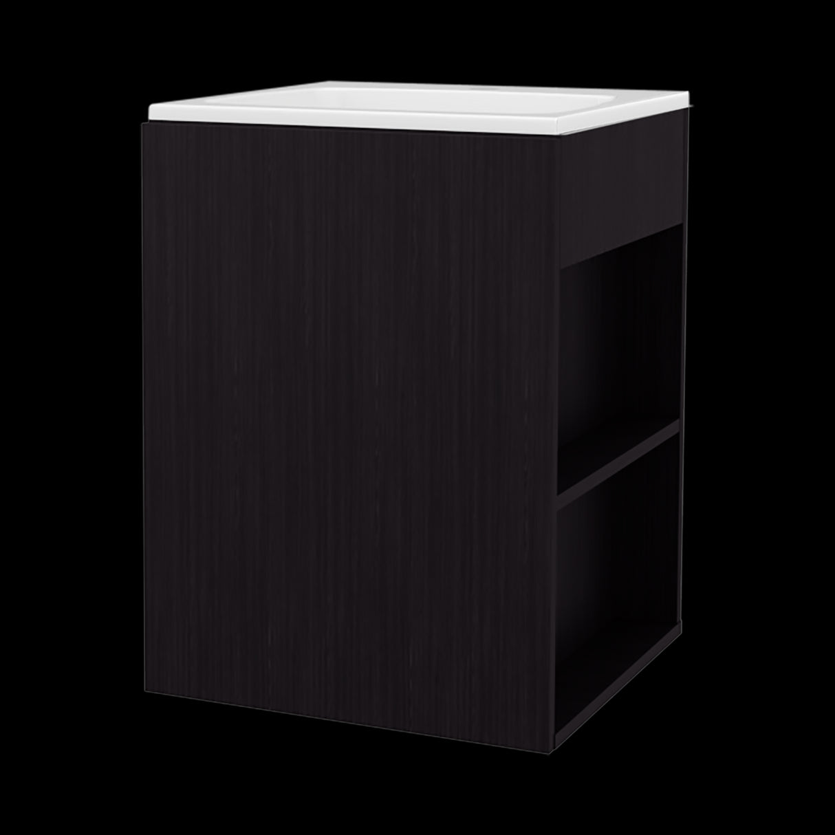 Mueble para Lavamanos Flotante Colton Wengue 45x60.3cm Individual con Lavamanos - MUEBLES PARA LAVAMANOS | Bylmo