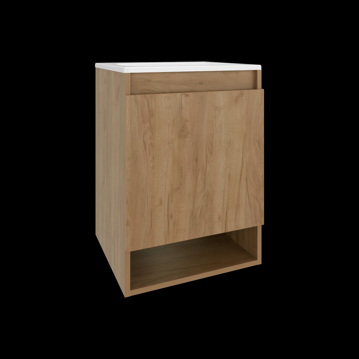 Mueble para Lavamanos Flotante Nissi Fresno Europeo 44.8x63cm Individual con Lavamanos - MUEBLES PARA LAVAMANOS | Bylmo
