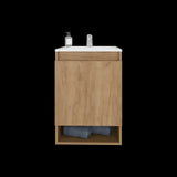 Mueble para Lavamanos Flotante Nissi Fresno Europeo 44.8x63cm Individual con Lavamanos - MUEBLES PARA LAVAMANOS | Bylmo