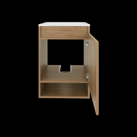 Mueble para Lavamanos Flotante Nissi Fresno Europeo 44.8x63cm Individual con Lavamanos - MUEBLES PARA LAVAMANOS | Bylmo
