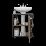 Mueble para Lavamanos Phillips Wengue y Fresno Europeo 56x62.1cm Individual sin Lavamanos - MUEBLES PARA LAVAMANOS | Bylmo