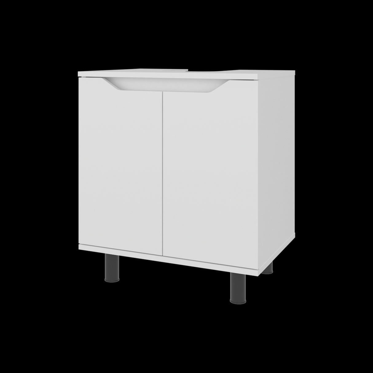Mueble para Lavamanos Marlo Blanco 55x63cm Individual sin Lavamanos - MUEBLES PARA LAVAMANOS | Bylmo