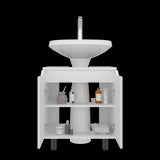 Mueble para Lavamanos Marlo Blanco 55x63cm Individual sin Lavamanos - MUEBLES PARA LAVAMANOS | Bylmo
