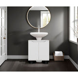 Mueble para Lavamanos Marlo Blanco 55x63cm Individual sin Lavamanos - MUEBLES PARA LAVAMANOS | Bylmo