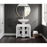 Mueble para Lavamanos Marlo Blanco 55x63cm Individual sin Lavamanos - MUEBLES PARA LAVAMANOS | Bylmo