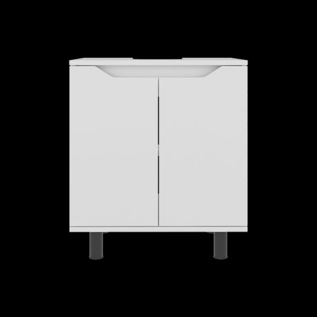 Mueble para Lavamanos Marlo Blanco 55x63cm Individual sin Lavamanos - MUEBLES PARA LAVAMANOS | Bylmo