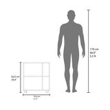 Mueble para Lavamanos Pascuale Wengue y Fresno Europeo 55x62cm Individual sin Lavamanos - MUEBLES PARA LAVAMANOS | Bylmo