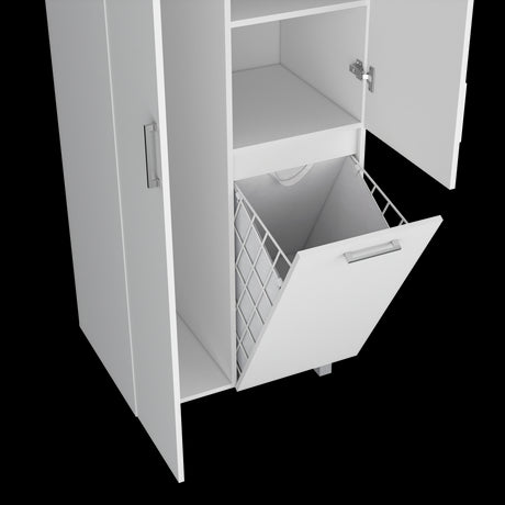 Armario de Aseo Iris Blanco 68.1x180cm Con Tres Puertas - MUEBLES DE ASEO Y ROPAS | Bylmo