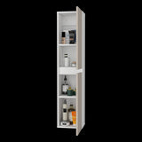 Armario de Aseo Capri y Blanco 25x110cm Con Dos Puertas - MUEBLES DE ASEO Y ROPAS | Bylmo