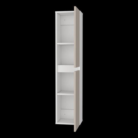 Armario de Aseo Capri y Blanco 25x110cm Con Dos Puertas - MUEBLES DE ASEO Y ROPAS | Bylmo