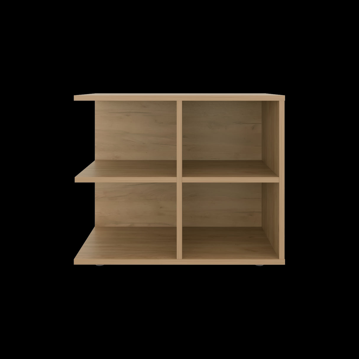 Mesa Auxiliar Royal Fresno Europeo 60x50cm Cuadrada con Cuatro Compartimientos - MESAS AUXILIARES | Bylmo