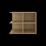 Mesa Auxiliar Royal Fresno Europeo 60x50cm Cuadrada con Cuatro Compartimientos - MESAS AUXILIARES | Bylmo
