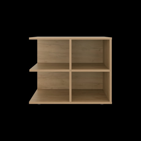 Mesa Auxiliar Royal Fresno Europeo 60x50cm Cuadrada con Cuatro Compartimientos - MESAS AUXILIARES | Bylmo