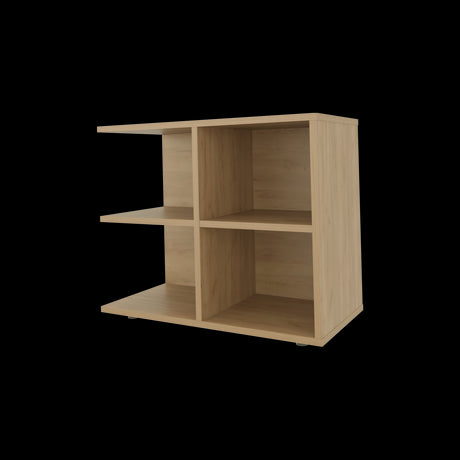 Mesa Auxiliar Royal Fresno Europeo 60x50cm Cuadrada con Cuatro Compartimientos - MESAS AUXILIARES | Bylmo