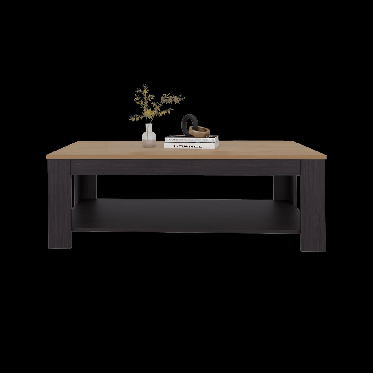 Mesa de Centro Cecil Wengue Fresno 120x41.2cm Rectangular con Patas - MESAS DE CENTRO | Bylmo