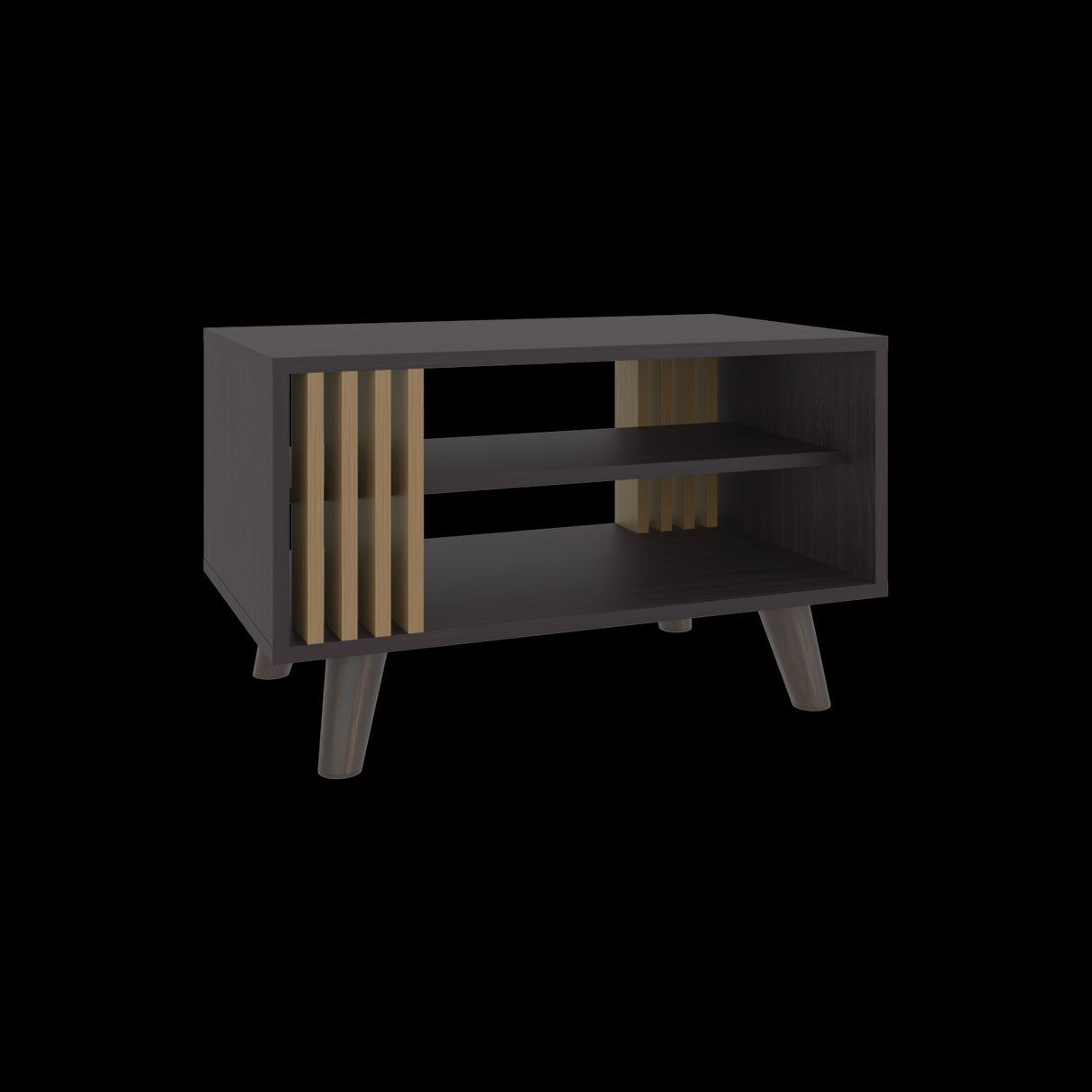 Mesa de Centro Shawnee Wengue Fresno 66.3x40cm Rectangular con Patas - MESAS DE CENTRO | Bylmo
