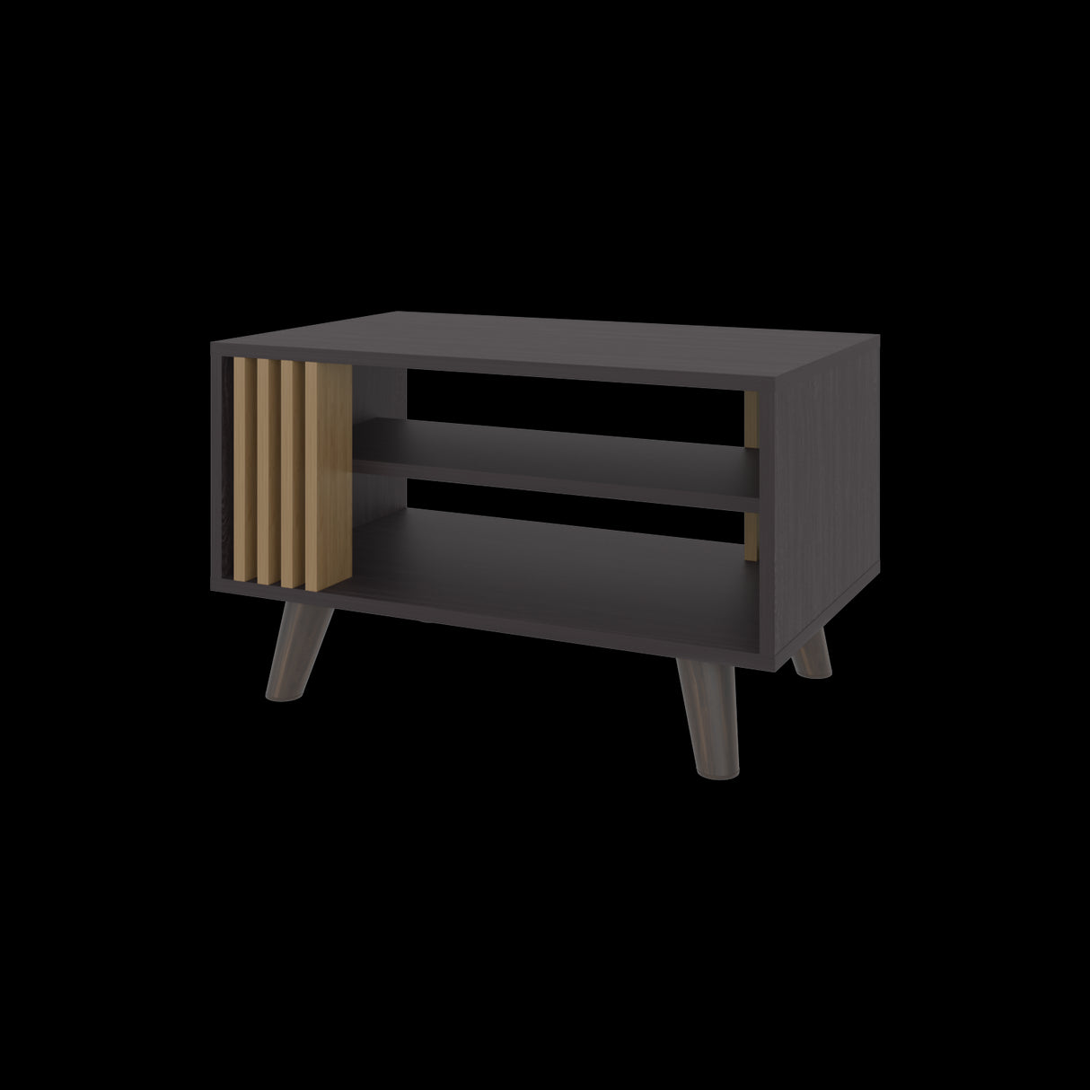 Mesa de Centro Shawnee Wengue Fresno 66.3x40cm Rectangular con Patas - MESAS DE CENTRO | Bylmo