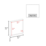 Gabinete de Baño Dakota Blanco 60x60cm Rectangular con Espejo y con Una Puerta - GABINETES DE BANHO | Bylmo