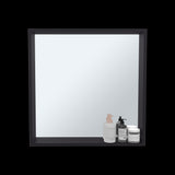 Gabinete de Baño Dakota Wengue 60x60cm Rectangular con Espejo y sin Puertas - GABINETES DE BANHO | Bylmo