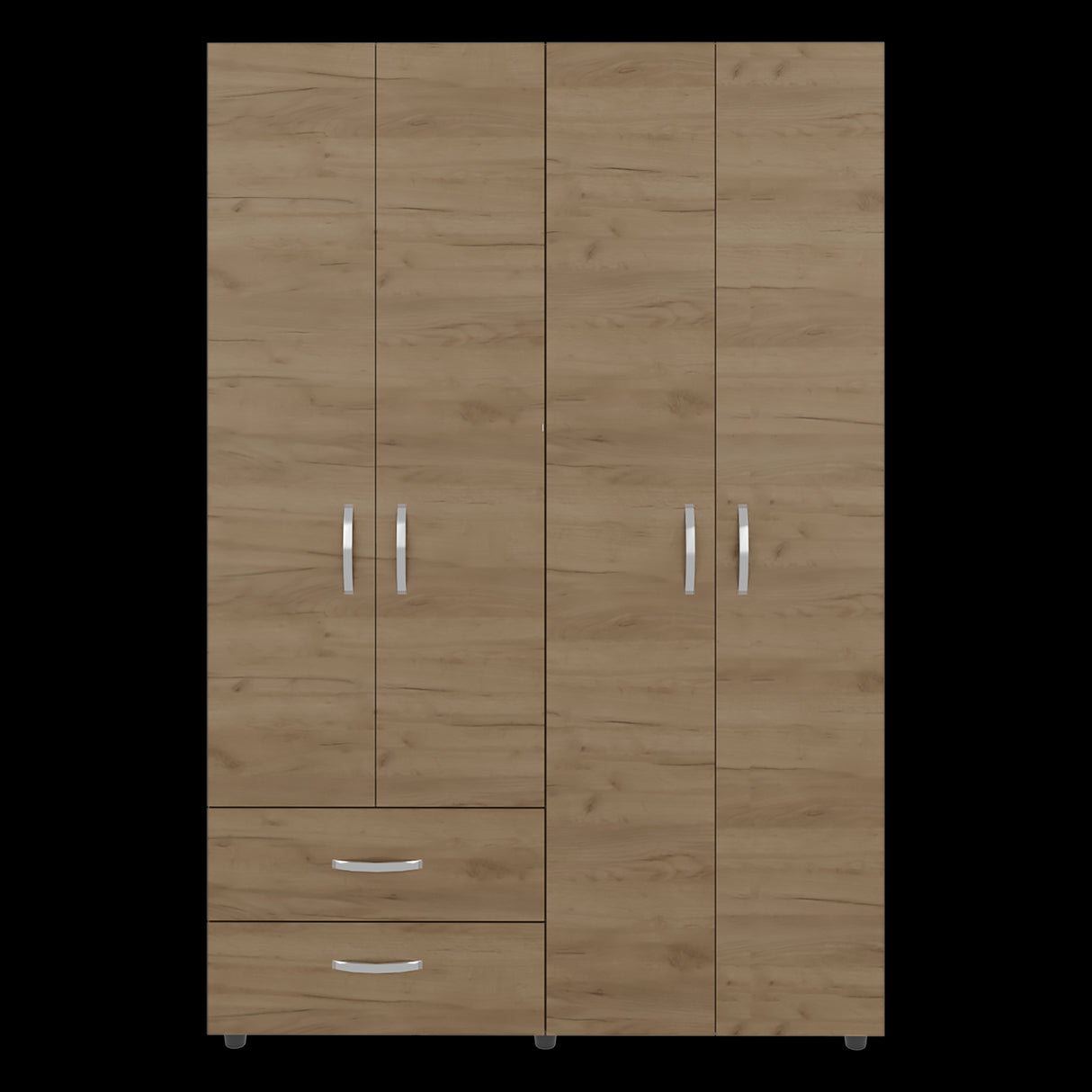 Closet Ankora Basic Fresno Europeo 120x180cm con Dos Cajones y Seis Compartimientos - CLOSETS | Bylmo