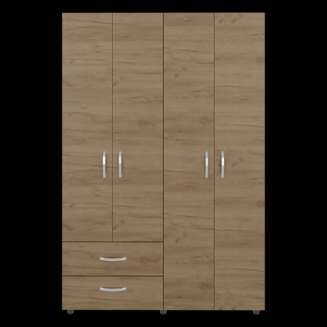 Closet Ankora Basic Fresno Europeo 120x180cm con Dos Cajones y Seis Compartimientos - CLOSETS | Bylmo