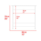 Escritorio Ben Eco Blanco Fresno 80x75.6cm sin Cajones - ESCRITORIOS | Bylmo