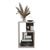 Mesa Auxiliar Everett Nogal y Capri 39.8x63.4cm Transformable con Tres Compartimientos - MESAS AUXILIARES | Bylmo