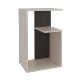 Mesa Auxiliar Everett Nogal y Capri 39.8x63.4cm Transformable con Tres Compartimientos - MESAS AUXILIARES | Bylmo