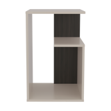 Mesa Auxiliar Everett Nogal y Capri 39.8x63.4cm Transformable con Tres Compartimientos - MESAS AUXILIARES | Bylmo