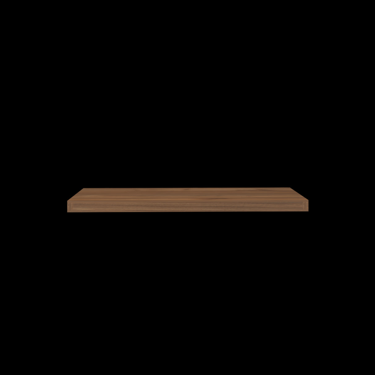 Repisa Gales 80x3.8cm Rectangular Flotante con Dos Entrepaños - REPISAS | Bylmo