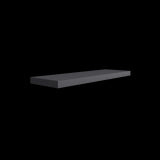 Repisa Plomo 80x3.8cm Rectangular Flotante con Dos Entrepaños - REPISAS | Bylmo