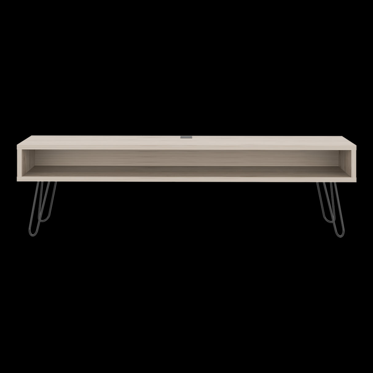Rack de TV Luft Ceniza 180x49.5cm para TV Hasta 75" Pulgadas con Un Compartimiento - MUEBLES DE TV | Bylmo