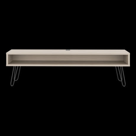 Rack de TV Luft Ceniza 180x49.5cm para TV Hasta 75" Pulgadas con Un Compartimiento - MUEBLES DE TV | Bylmo
