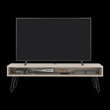 Rack de TV Luft Ceniza 180x49.5cm para TV Hasta 75" Pulgadas con Un Compartimiento - MUEBLES DE TV | Bylmo