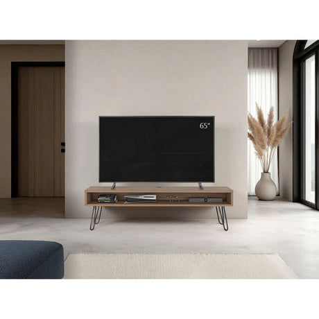 Rack de TV Luft Miel 180x49.5cm para TV Hasta 75" Pulgadas con Un Compartimiento - MUEBLES DE TV | Bylmo