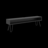 Rack de TV Luft Wengue 180x49.5cm para TV Hasta 75" Pulgadas con Un Compartimiento - MUEBLES DE TV | Bylmo