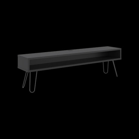 Rack de TV Luft Wengue 180x49.5cm para TV Hasta 75" Pulgadas con Un Compartimiento - MUEBLES DE TV | Bylmo
