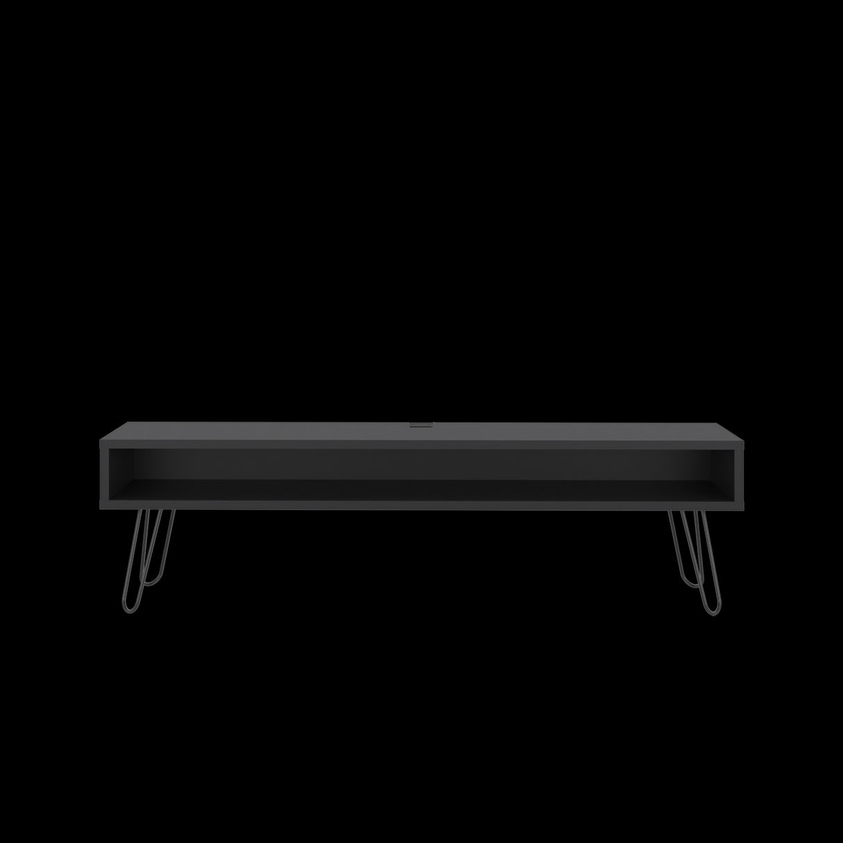 Rack de TV Luft Wengue 180x49.5cm para TV Hasta 75" Pulgadas con Un Compartimiento - MUEBLES DE TV | Bylmo