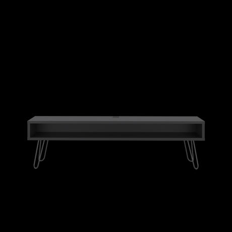 Rack de TV Luft Wengue 180x49.5cm para TV Hasta 75" Pulgadas con Un Compartimiento - MUEBLES DE TV | Bylmo