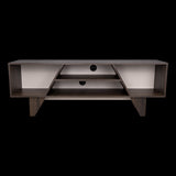 Rack de TV Pisa Nogal y Toquilla 150x53.6cm para TV Hasta 65" Pulgadas con Cuatro Compartimientos - MUEBLES DE TV | Bylmo