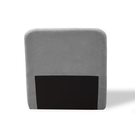 Cabecero de Piso Comfort Gris 100x125cm Abullonado para Cama Sencilla - CABECEROS | Bylmo