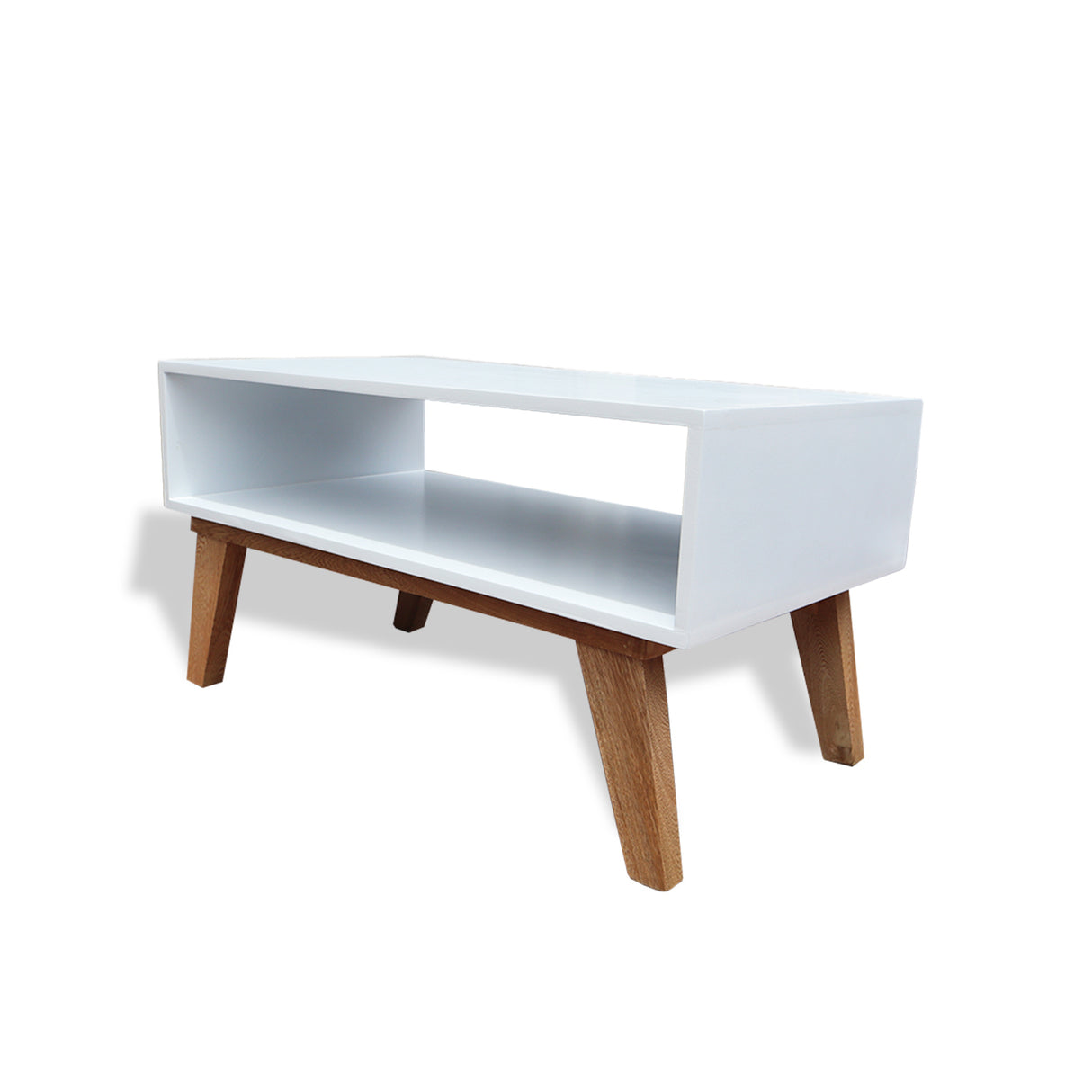 Mesa de Centro Porto Marron Claro 70x37cm Cuadrado - MESAS DE CENTRO | Bylmo