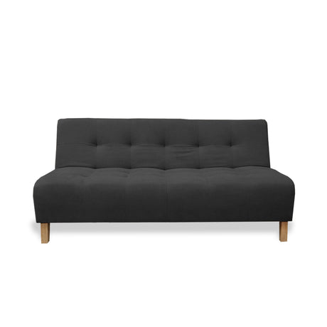 Sofacama Egli Negro 180x94cm de Tres Puestos Reclinable Antifluido y sin Apoya Brazos - SOFAS Y POLTRONAS | Bylmo
