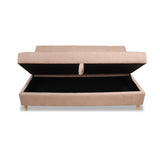 Sofacama Lugano Camel 180x95cm de Tres Puestos Reclinable Antifluido con Almacenamiento y sin Apoya Brazos - SOFAS Y POLTRONAS | Bylmo