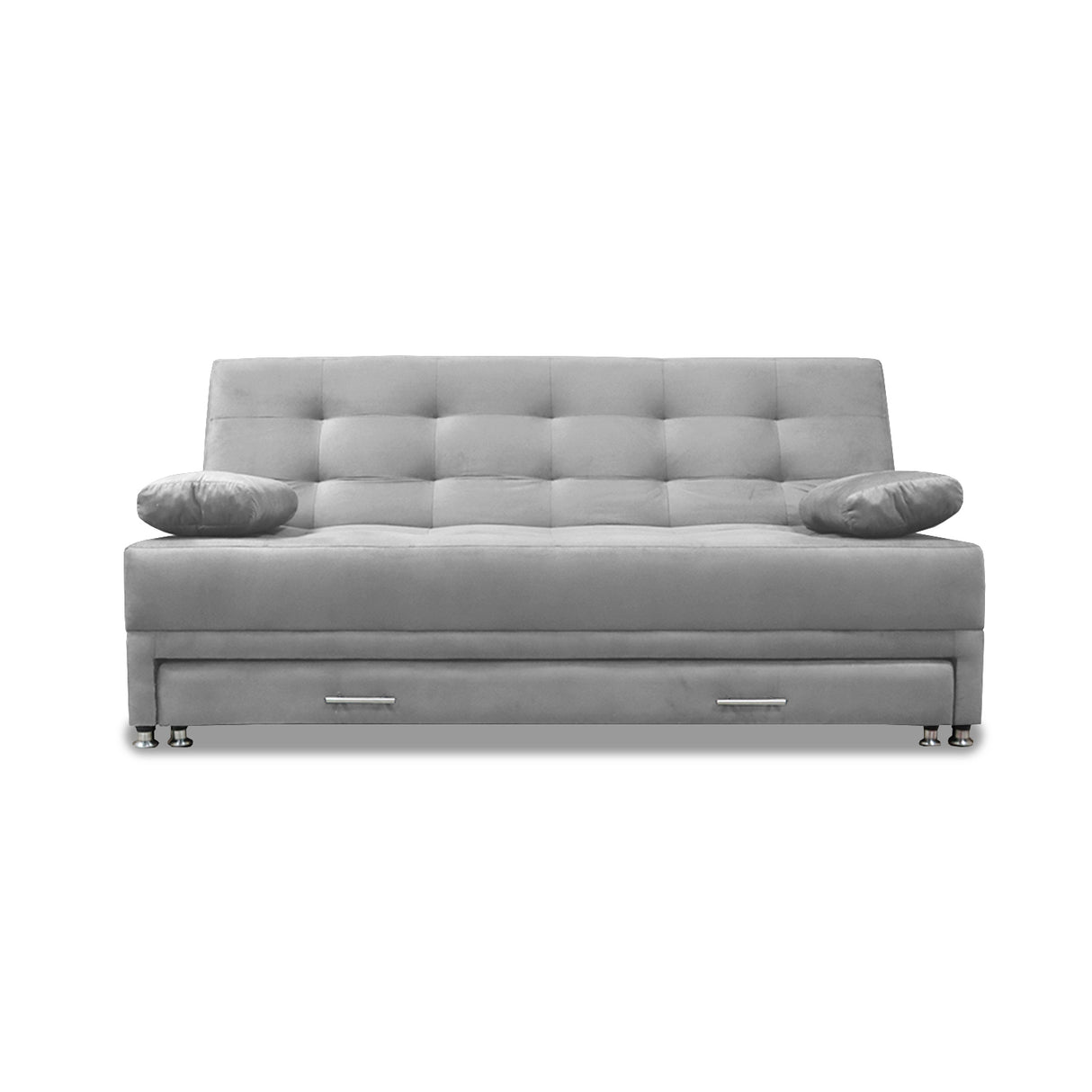 Sofacama Bachmann Plata 190x95cm de Tres Puestos Reclinable Antifluido y sin Apoya Brazos - SOFAS Y POLTRONAS | Bylmo