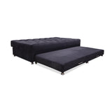 Sofacama Aston Gris 190x95cm de Tres Puestos Reclinable Antifluido y sin Apoya Brazos - SOFAS Y POLTRONAS | Bylmo