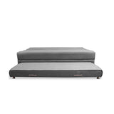 Sofacama Ferreira Gris 190x95cm de Tres Puestos Reclinable Antifluido y sin Apoya Brazos - SOFAS Y POLTRONAS | Bylmo