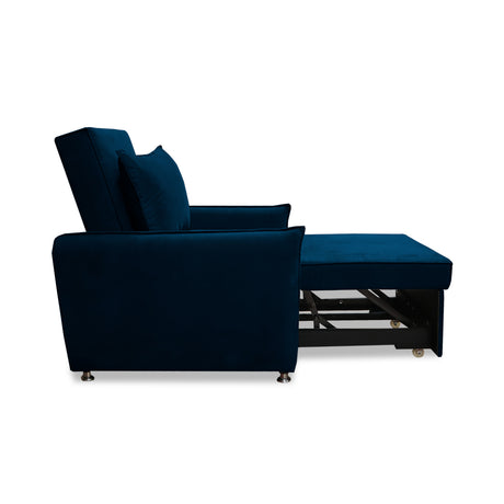Silla Multipropósito Napoli Azul Petróleo 75x94cm de Un Puesto Reclinable Antifluido y sin Apoya Brazos - SOFAS Y POLTRONAS | Bylmo