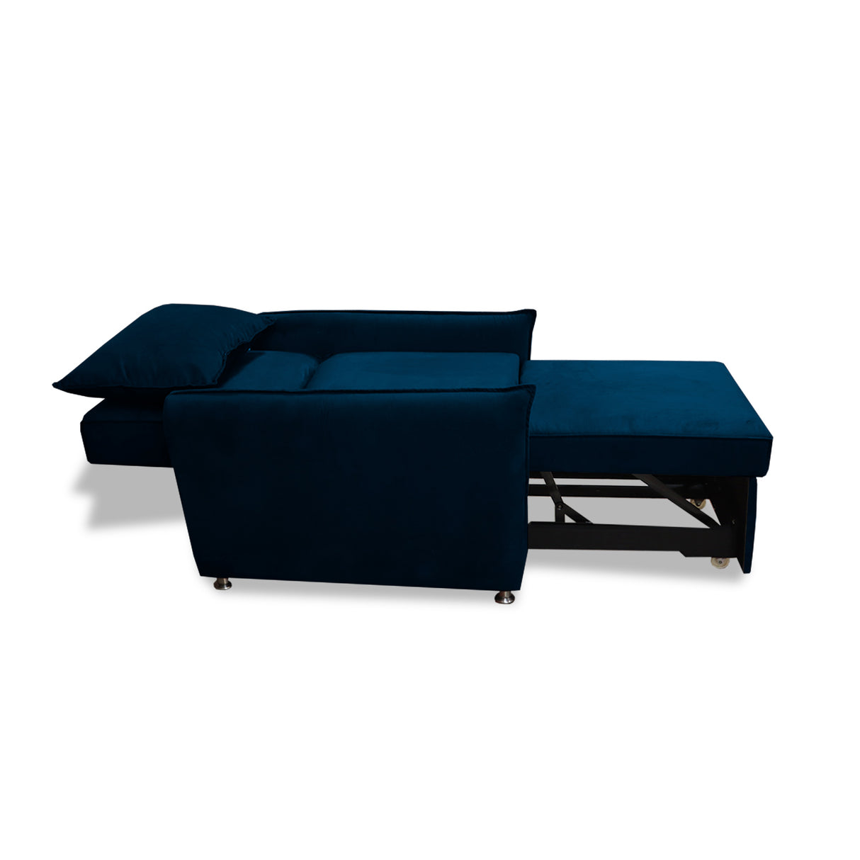 Silla Multipropósito Napoli Azul Petróleo 75x94cm de Un Puesto Reclinable Antifluido y sin Apoya Brazos - SOFAS Y POLTRONAS | Bylmo